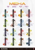 MEHA XBAR 魅嗨 小黑條7000口 拋棄式電子煙·續航持久 - Image 2